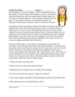 Vorschau - Text - Greta Thunberg English Biography: Englische Lesung - Deckblatt