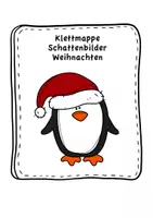 Vorschau - Arbeitsblätter - Klettmappe Schattenbilder Weihnachten - Deckblatt