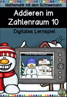 Vorschau - Arbeitsblätter - Das Paket - Addition mit dem Schneemann im Zahlenraum 10 - Seite 1
