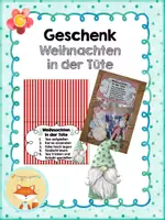 Vorschau - Mal- und Bastelvorlagen - Vorlage - Weihnachten in der Tüte (Geschenk) - Deckblatt