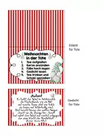 Vorschau - Mal- und Bastelvorlagen - Vorlage - Weihnachten in der Tüte (Geschenk) - Seite 2