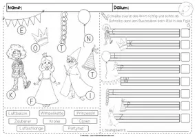 Vorschau - Arbeitsblätter - Mini-Lesespur Fasching & Karneval | Klasse 1 | differenziert - Seite 2