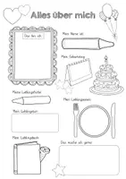 Vorschau - Arbeitsblätter - Das bin ich Steckbrief - Deckblatt