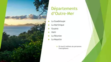 Vorschau - Präsentationen/Tafelbilder - Le monde francophone Powerpoint - Deckblatt