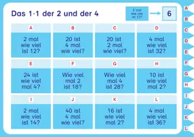 Vorschau - Arbeitsblätter - Digitales Lern-Tablet: Mittelschwere Aufgaben 1x1/1:1, Übung 1 - Seite 3