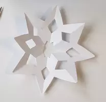 Vorschau - Präsentationen/Tafelbilder - Faltstern aus rundem Papier herstellen. - Deckblatt