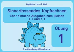 Vorschau - Arbeitsblätter - Digitales Lern-Tablet: Einfache Aufgaben zum 1x1/1:1, Übung 1 - Seite 3