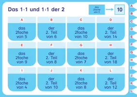 Vorschau - Arbeitsblätter - Digitales Lern-Tablet: Einfache Aufgaben zum 1x1/1:1, Übung 1 - Deckblatt