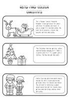 Vorschau - Arbeitsblätter - Read and Colour Christmas - Seite 1