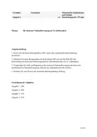 Vorschau - Klassenarbeiten - Klausur (Vorabitur) - Deutsche Nationalbewegung im 19. Jahrhundert inkl. EWH - Deckblatt