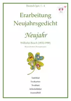 Vorschau - Arbeitsblätter - Erarbeitung Neujahrsgedicht - Grundschule 1-4 - Deckblatt