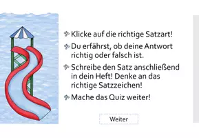 Vorschau - Interaktives Material - Interaktive PDF - Quiz zu den Satzarten - Seite 3
