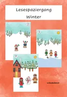 Vorschau - Arbeitsblätter - Materialpaket Lesespaziergänge Winter/Weihnachten - Seite 1