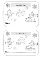 Vorschau - Arbeitsblätter - Übungsheft zum Winter 1. Klasse - Seite 1