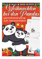 Vorschau - Arbeitsblätter - Kreatives Schreiben Weihnachten bei den Pandas - Deckblatt