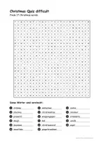 Vorschau - Arbeitsblätter - Christmas Suchsel Rätsel - Deckblatt