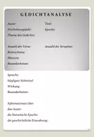 Vorschau - Arbeitsblätter - Lyrik im Deutschunterricht: Textvorlagen und Analyse - Materialpaket - Seite 1