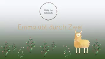 Vorschau - Stationenlernen - Emma übt durch zwei - interaktive PDF zum Einmaleins - Seite 1