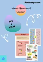 Vorschau - Arbeitsblätter - Los verbos Ser y Estar en Español - Deckblatt