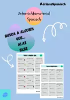 Vorschau - Arbeitsblätter - Busca a alguien que... Subjuntivo - Deckblatt