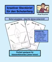 Vorschau - Stundenentwürfe - KV: kreativer Steckbrief (PDF/Pages/Word) - Deckblatt