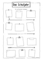 Vorschau - Arbeitsblätter - Das Schuljahr - Erinnerungen und Momente in Sketchnotes - Seite 2