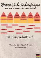Vorschau - Arbeitsblätter - Nomen-Verb-Verbindungen - DaF & DaZ - Deckblatt