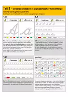 Vorschau - Arbeitsblätter - SCHÜLERHEFT 1 Buchstabentraining in Lateinischer Ausgangsschrift - Erarbeitung der Einzelbuchstaben - Seite 1