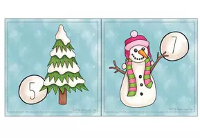 Vorschau - Arbeitsblätter - Rechenspaziergang Winter Zahlenraum 10 - Seite 2