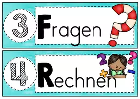 Vorschau - Fördermaterial/Inklusion - Sachaufgaben lösen mit der LUFRA-Methode – Merkfächer & Poster für Mathematik Grundschule (Klasse 3–4) - Seite 3