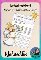 Vorschau - Arbeitsblätter - Arbeitsblatt Warum wir Weihnachten feiern - Deckblatt