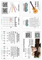Vorschau - Merkblätter - Musik Faltheft 🎸 Gitarre lernen 1 | e-Moll Griff | Schlagrhythmen | QR zu Playalong-Videos - Seite 2