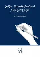 Vorschau - Arbeitsblätter - Analyse und Interpretation eines Romanauszuges - Deckblatt