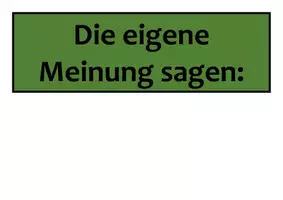 Vorschau - Fördermaterial/Inklusion - Diskutieren und miteinander reden: Satzanfänge für die Wand - Seite 1