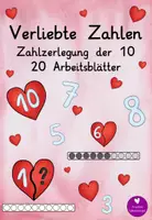 Vorschau - Arbeitsblätter - Verliebte Zahlen mit Zehnerfeld - Deckblatt