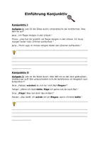Vorschau - Arbeitsblätter - Materialpaket Konjunktiv I und II - Deckblatt