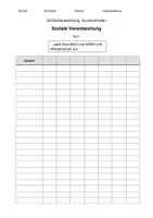 Vorschau - Lehrpläne/Lehrermaterial - Schülerbeobachtung Vorlage - Seite 1