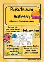 Vorschau - Poster - Vorlesen üben - So wirst du zum Vorleseprofi - Deckblatt