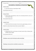Vorschau - Arbeitsblätter - Forscherblatt Verbreitung von Baumsamen - Deckblatt