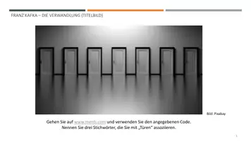 Vorschau - Stundenentwürfe - Franz Kafka "Die Verwandlung" (Unterrichtsreihe und -ideen) - Seite 3