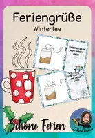 Vorschau - Bildkarten - Ferien Wintertee für Schüler und Kollegen - Deckblatt