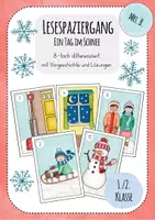 Vorschau - Arbeitsblätter - Lesespaziergang "Ein Tag im Schnee" - differenziert mit Lösung - Deckblatt