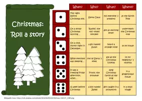 Vorschau - Spiele - Christmas: roll a story - Creative writing - Deckblatt