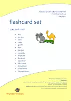 Vorschau - Bildkarten - wild animals - zoo animals: english flashcards - Bildkarten Englisch - Wortschatzarbeit - Deckblatt