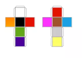 Vorschau - Arbeitsblätter - Vokabel-Würfel / Geschichten-Würfel - Farben - Seite 2
