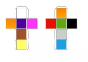 Vorschau - Arbeitsblätter - Vokabel-Würfel / Geschichten-Würfel - Farben - Seite 3
