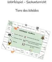 Vorschau - Spiele - Würfelspiel - SU - Tiere des Waldes - Deckblatt