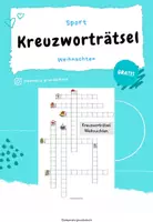 Vorschau - Arbeitsblätter - Kreuzworträtsel Weihnachten - Deckblatt