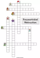 Vorschau - Arbeitsblätter - Kreuzworträtsel Weihnachten - Seite 1