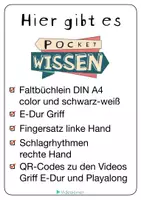 Vorschau - Unterrichtsreihen - Musik Faltheft 🎸 Gitarre lernen 2 | E-Dur Griff | Schlagrhythmen | QR zu Playalong-Videos - Seite 1